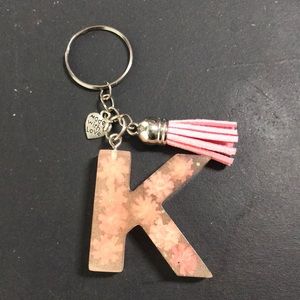 Letter K keychain